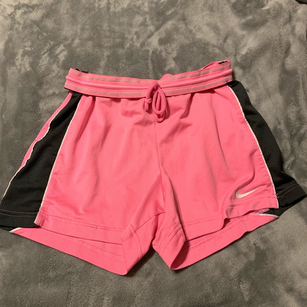 Pink nike shorts